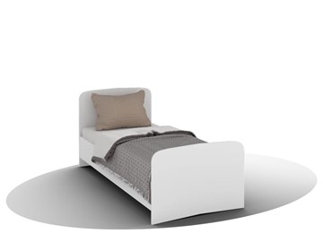 Односпальная кровать ВЕГА Кровать Кр-08 900 с плоским основанием (Белый древесный) в Нижнем Новгороде