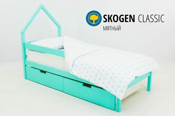 Кровать-домик детская мини Skogen мятная в Нижнем Новгороде