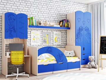 Детская комната для мальчика Юниор-3, Синий матовый в Нижнем Новгороде