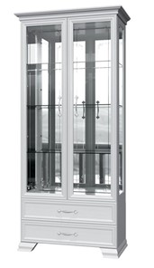 Шкаф-витрина Грация ШР-2, белый, 4 стекла в Нижнем Новгороде