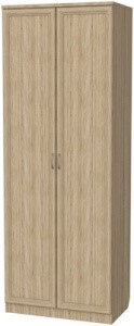 Шкаф 2-х дверный 100 со штангой, цвет Дуб Сонома в Нижнем Новгороде - изображение