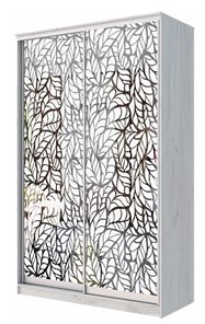 Шкаф 2-х створчатый "Листья" ХИТ 22-14-66-17 Дуб крафт белый в Нижнем Новгороде