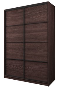 Шкаф 2-х дверный Аллоджио MAX МШ-23-6-16-11, Профиль Черный/Цвет Венге в Нижнем Новгороде