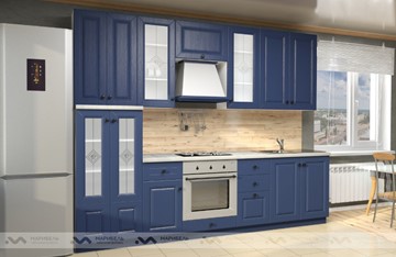 Модульный кухонный гарнитур Вена 2800, цвет Синий в Нижнем Новгороде