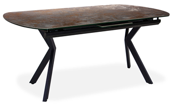 Керамический кухонный стол Шамони 2CX 160х90 (Oxide Nero/Графит) в Арзамасе