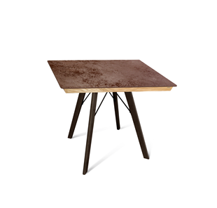Керамический обеденный стол SHT-TU9/ТT8 60/60 (венге/прозрачный лак/коричневая сепия) в Арзамасе