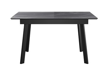 Керамический кухонный стол DikLine SKH125 Керамика Серый мрамор/подстолье черное/опоры черные (2 уп.) в Нижнем Новгороде