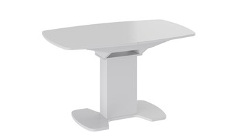 Раздвижной стол Портофино (СМ(ТД)-105.02.11(1)), цвет Белый глянец/Стекло белое в Нижнем Новгороде