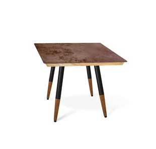 Керамический стол SHT-TU12 (4 шт.)/ТT8 60/60 (черный/темный орех/прозрачный лак/коричневая сепия) в Арзамасе