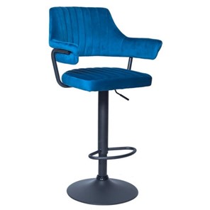 Барный стул КАНТРИ WX-2917 вельвет голубой в Нижнем Новгороде