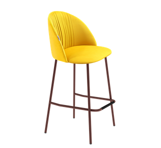 Барный стул SHT-ST35-1 / SHT-S29P (имперский жёлтый/медный металлик) в Нижнем Новгороде