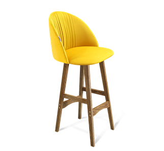 Барный стул SHT-ST35-1 / SHT-S65 (имперский жёлтый/дуб брашированный коричневый) в Нижнем Новгороде