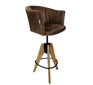 Барный стул SHT-ST42-1 / SHT-S92 (кофейный трюфель/браш.коричневый/черный муар) в Нижнем Новгороде