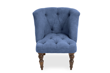 Кресло Бриджит синий ножки коричневые в Нижнем Новгороде