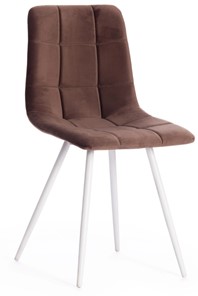 Обеденный стул CHILLY (mod. 7095-1) 45х53х88 коричневый barkhat 12/белый арт.17290 в Нижнем Новгороде