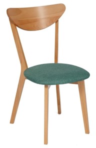 Кухонный стул MAXI (Макси), бук/ткань 86x48,5x54,5 Морская волна/ натуральный бук (2 шт) арт.11773 в Нижнем Новгороде