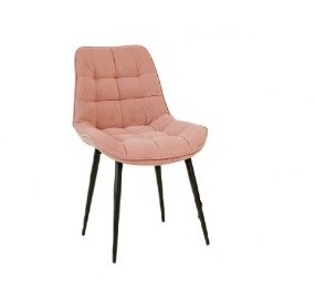 Обеденный стул Комфорт розовый черные ножки в Нижнем Новгороде