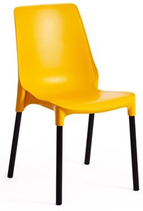 Кухонный стул GENIUS (mod 75) 46x56x84 желтый/черные ножки арт.15281 в Нижнем Новгороде