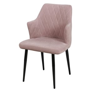 Дизайнерский стул для кухни Николь СРП-017 Велюр дрим пастельно-розовый в Нижнем Новгороде