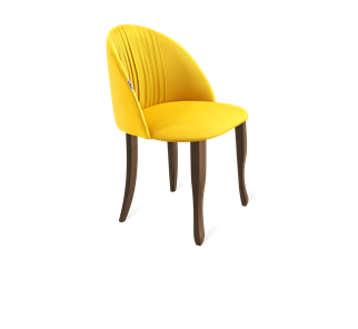 Обеденный стул SHT-ST35-1 / SHT-S122 (имперский жёлтый/темный орех/черный муар) в Нижнем Новгороде