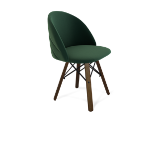Обеденный стул SHT-ST35-2 / SHT-S70 (лиственно-зеленый/темный орех/черный муар) в Нижнем Новгороде