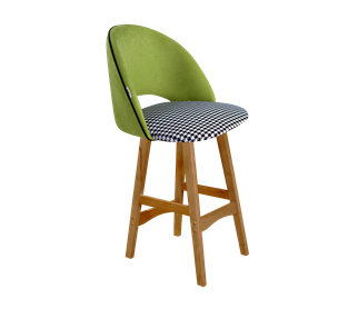 Полубарный стул SHT-ST34-3 / SHT-S65-1 (оливковый/гусиная лапка/светлый орех) в Нижнем Новгороде
