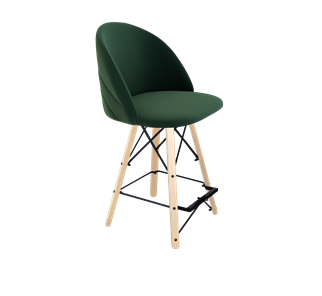 Полубарный стул SHT-ST35-2 / SHT-S80-1 (лиственно-зеленый/прозрачный лак/черный) в Нижнем Новгороде