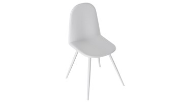 Обеденный стул Марли (конус Т3), Белый муар/Кожзам Белый в Арзамасе