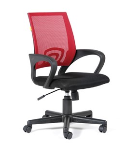 Кресло компьютерное CHAIRMAN 696 black Сетчатый акрил DW69 красный в Арзамасе