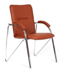 Офисное кресло CHAIRMAN 850 Экокожа Terra 111 коричневая в Арзамасе
