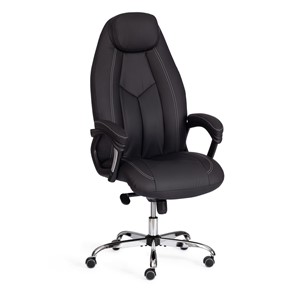 Кресло компьютерное BOSS Lux, кож/зам, черный, арт.21151 в Арзамасе