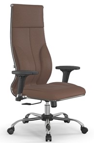 Кресло офисное Мetta L 1m 46/2D Infinity Easy Clean (MPES) топган, нижняя часть 17833 светло-коричневый в Нижнем Новгороде