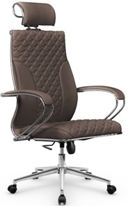 Офисное кресло Metta L 2c 44C/K116 Infinity Easy Clean топган OMS, нижняя часть 17853 светло-коричневый в Нижнем Новгороде