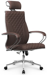 Офисное кресло Metta L 2c 44C/K116 Infinity Easy Clean топган OMS, нижняя часть 17853 темно-коричневый в Нижнем Новгороде