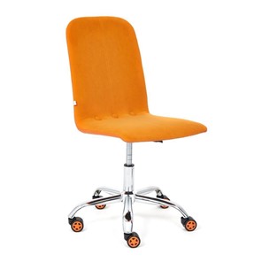 Компьютерное кресло RIO флок/кож/зам, оранжевый/оранжевый, арт.14188 в Нижнем Новгороде