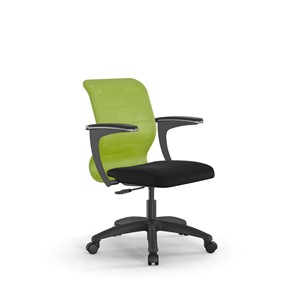 Кресло компьютерное SU-M-4/подл.160/осн.005 зеленый/черный в Нижнем Новгороде