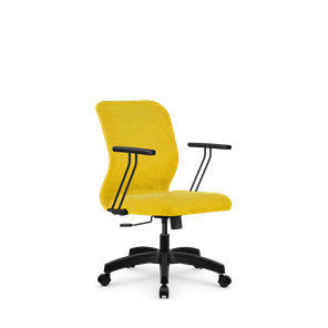 Кресло компьютерное SU-Mr-4/подл.109/осн.001 желтый в Нижнем Новгороде