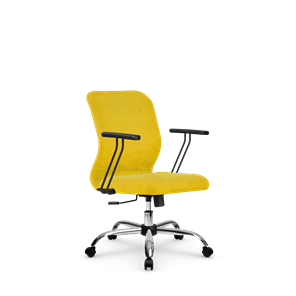 Кресло офисное SU-Mr-4/подл.109/осн.003  желтый в Нижнем Новгороде