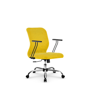 Кресло офисное SU-Mr-4/подл.110/осн.003 желтый в Нижнем Новгороде