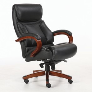 Кресло компьютерное Brabix Premium Infinity EX-707 (дерево, натуральная кожа, черное) 531826 в Нижнем Новгороде