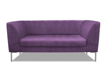 Офисный диван Сиеста 2-местный, ткань Сахара / фиолетовая С33 в Нижнем Новгороде
