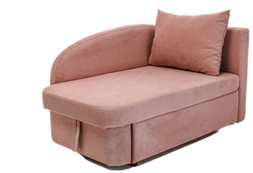 Мягкий диван правый Тедди розовый в Нижнем Новгороде