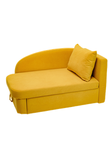 Мягкий диван правый Тедди желтый в Нижнем Новгороде