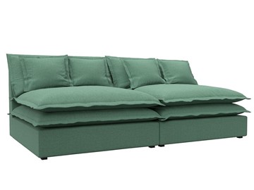 Прямой диван Лига-040, Амур зеленый (рогожка) в Нижнем Новгороде