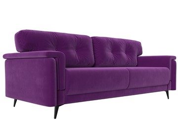 Прямой диван Оксфорд, Фиолетовый (Микровельвет) НПБ в Нижнем Новгороде