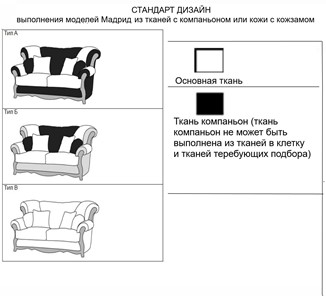 Прямой диван Мадрид 3-местный, седафлекс в Нижнем Новгороде - предосмотр 5