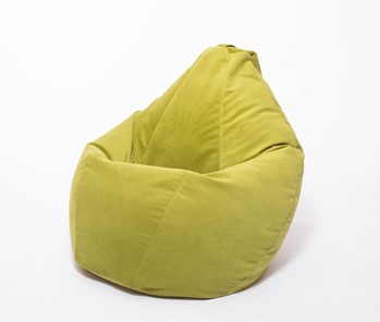 Кресло-мешок Груша малое, велюр однотон, травянное в Арзамасе