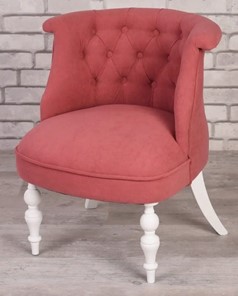Кресло Элевуд Бархат (ярко-розовый/белый) в Нижнем Новгороде