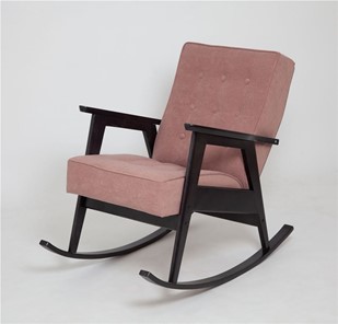 Кресло-качалка Ретро (венге / RS 12 - розовый) в Нижнем Новгороде