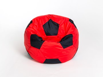 Кресло-мешок Мяч большой, красно-черный в Нижнем Новгороде